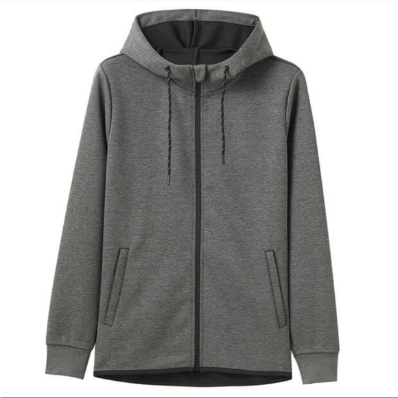 MEDIUM MENS DARK GREY ZIP UP JACKET - Picture 1 of 10